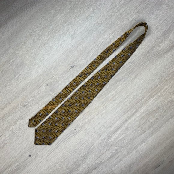 Ermenegildo Zegna 100% Silk Tie - Picture 6 of 6